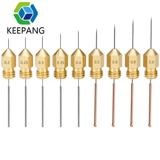 10 peças de bico de limpeza em aço inoxidável para brocas 0.2/0.3/0.4/0.5/0.6-1.2mm, broca para PCB, peças para impresso