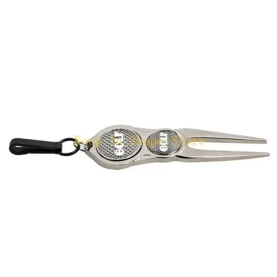 U1JC Golfs Divot Tool Metal Golfs Fork Green Repair Tool Golfs Mark Golfs Divot Repair Tool Golfs Marker
