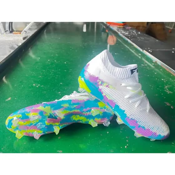 Botas De Campo De Futebol Masculino Calçados Esportivos Originais FG Chuteiras Branco Preto Rosa