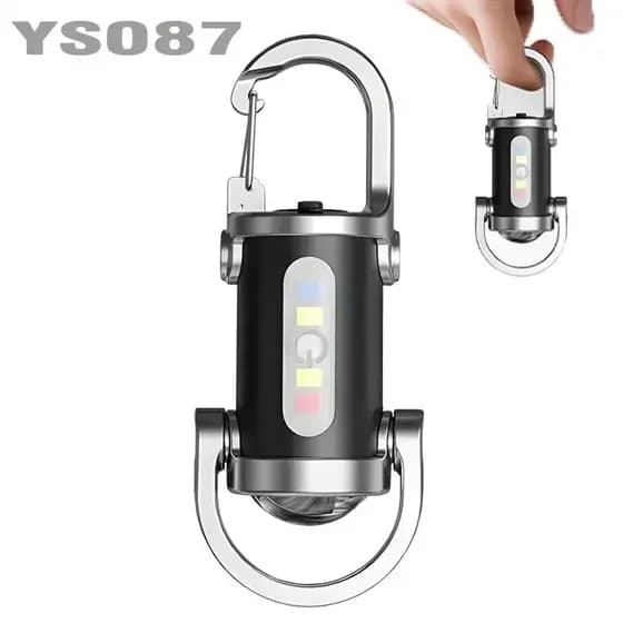 Lanterna de Chaveiro Recarregável Heinast – Mini Lanterna de Trabalho LED COB Ultra Brilhante, Lanterna de Bolso EDC par