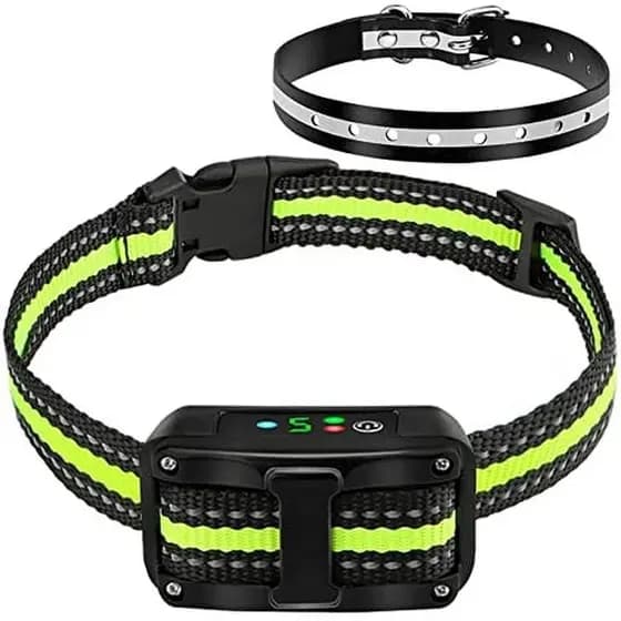 Coleira Para Casca De Cachorro-5 Níveis De Sensibilidade E Intensidade Ajustáveis-Modos Anti-Latidos Duplos-Recarregável