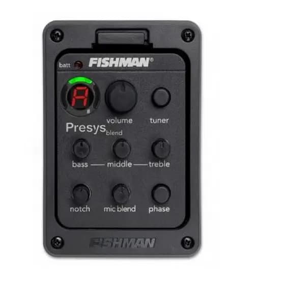 FISHMAN Presys 301 Mic Blend Modelo Duplo Pré-Amplificador De Guitarra EQ Tuner Piezo Pickup Beat