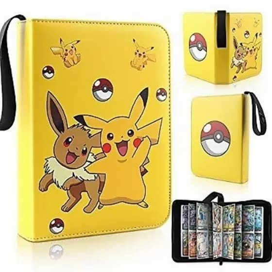 400pcs Álbum de Cartas Clássico Portátil Pikachu Pokémon Livro de Suporte Anime Presente de Aniversário para Crianças