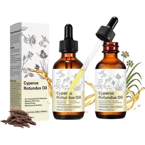 Óleo de Cyperus Rotundus para Remoção de Pelos, Sérum Redutor, Óleo de Swickerus Rotundus para Remoção de Pelos, Hidrata