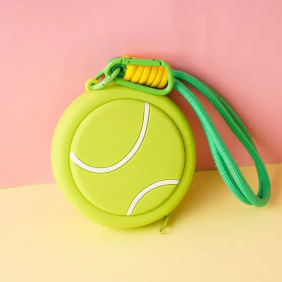 Moda legal estilo esportivo tênis Mini saco de armazenamento Silicone moeda bolsa basquete fone de ouvido saco bola saco