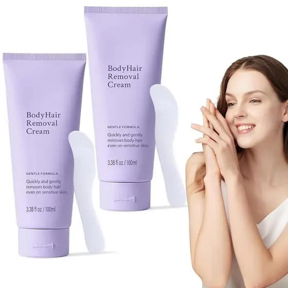 2 unidades de creme suave para remoção de pelos corporais para homens e mulheres, 200 ml, creme indolor e impecável para