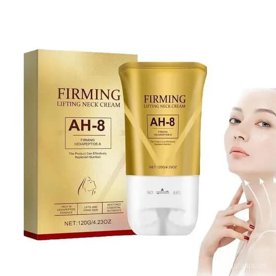 Creme Firmador para Pescoço Ah-8, Creme de Beleza para Pescoço com Rolo, Loção Hidratante e Firmadora Ah8 para Reparação