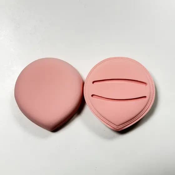 Esponja de Veludo para Pó Facial – Esponja de Maquiagem Macia, Uso Úmido e Seco, Esponja para Base Air Cushion, Esponja