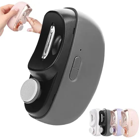 TrimzaCortadorDeUnhasElétrico, CortadorDeUnhasElétricoAutomático3-em-1 e Aparador para Unhas Grossas dos Pés e das Mãos,
