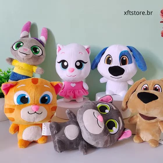 O brinquedo de pelúcia Talking Tom e Amigos de 15 cm é dado como presente para adoráveis crianças Z5TE. ZJKY