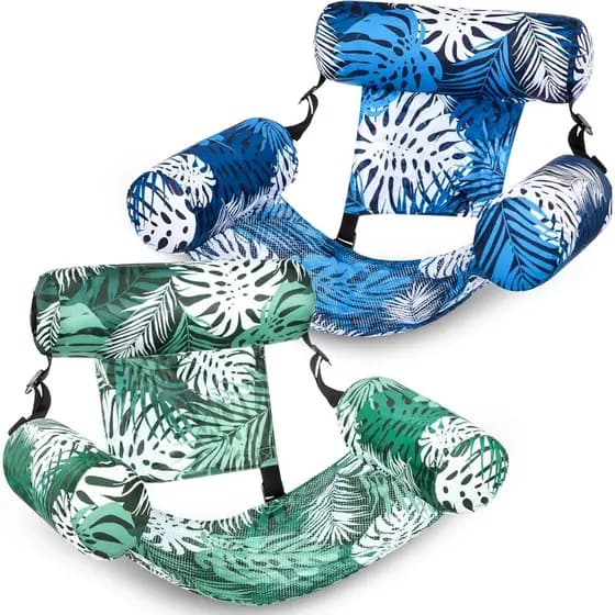 Flutuadores infláveis para piscina SLOOSH, poltrona reclinável flutuante de 2 peças, flutuadores infláveis pesados para