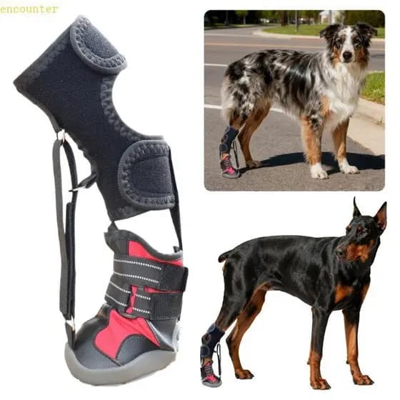 Encontrei uma fita para resolver o problema e melhorar os sapatos do cachorro. F1JE