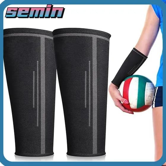 Mangas de Compressão para Braços de Vôlei SEMIN, Manga de Compressão para Antebraço com Proteção UV e Suporte para Punho