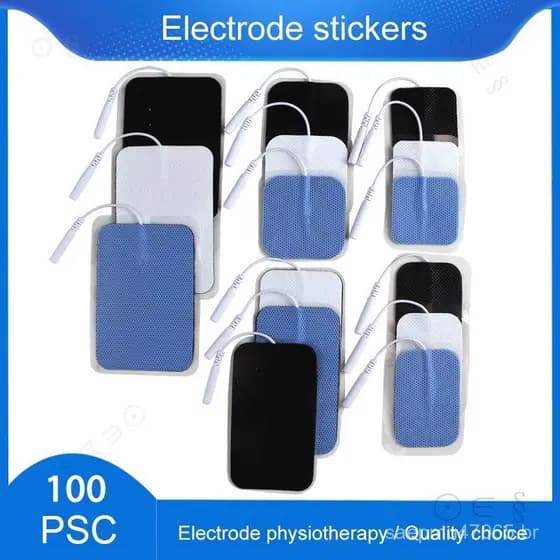 100 unidades de Eletrodos Adesivos para Massagem Corporal, para Máquina de Terapia Digital TENS, Eletrodos de Fisioterap