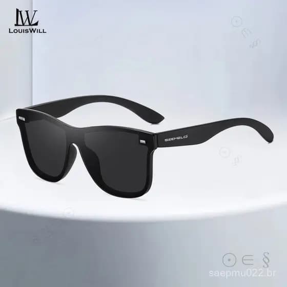 Óculos de Sol Masculinos LouisWill, Óculos de Sol Polarizados TAC, Óculos de Sol UV400, Óculos de Sol Unissex para Uso D
