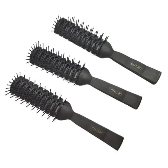 Conjunto de 3 Escovas de Cabelo Ventiladas para Secagem Rápida, Escovas Antiestáticas para Desembaraçar Cabelos Longos,