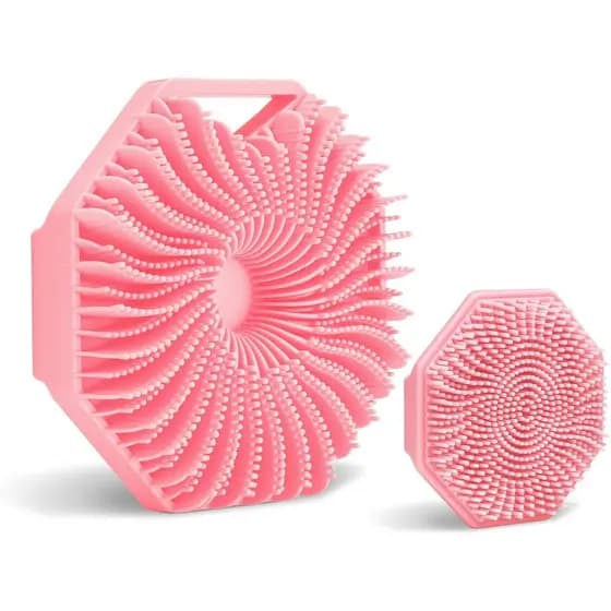 Esfoliante Sud ® Conjunto de Esfoliador Corporal + Esfoliador Facial (Rosa)