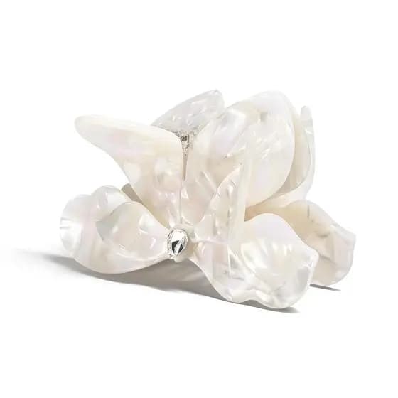Presilhas de Cabelo em Forma de Flor, Presilhas de Cabelo em Acetato, Presilhas Grandes e Fofas de Estilo Havaiano para