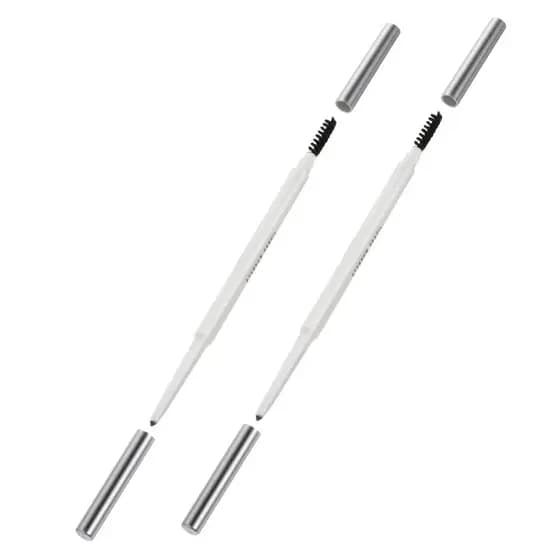 Healeved 2 peças Lápis de Sobrancelha Cinza, Caneta de Maquiagem para Sobrancelhas com Escova, Ferramenta Elegante para