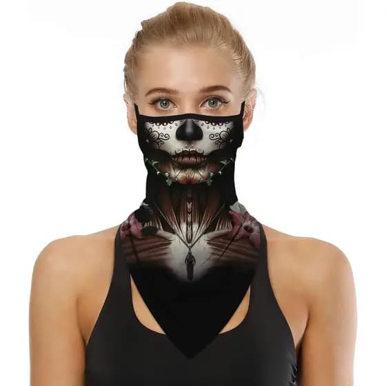 YAYOUREL Protetor de Pescoço, Máscara Facial, Bandanas para Homens e Mulheres, Lenço Facial de Verão com Proteção UV, Má