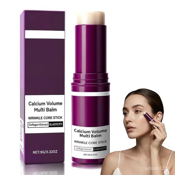 CemreCalciumMultiBalmStick, Bálsamo Coreano de Cálcio para Volume, Bastão Hidratante de Colágeno, Antienvelhecimento, Ru