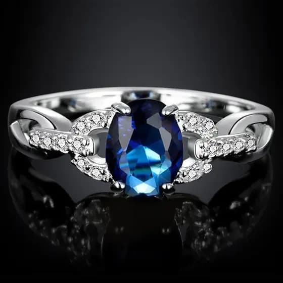 Anel Elegante Oval de Zircônia para Mulheres, Joia Clássica para Cerimônia de Noivado, Acessório de Casamento Moderno CN