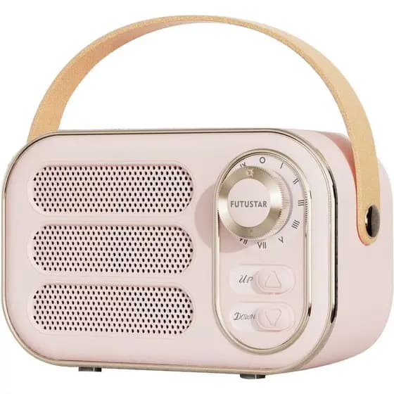 Caixa de Som Bluetooth Retrô, Caixas de Som Bluetooth Portáteis Vintage Sem Fio com Volume Alto, Suporte para Cartão TF,