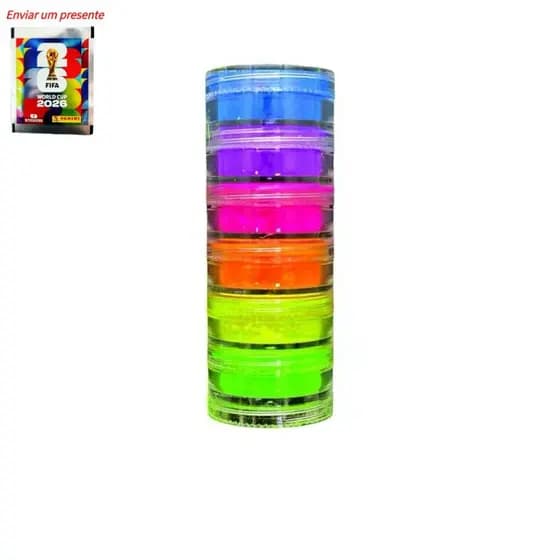 Tinta Facial Color Make Pó Neon X&D Com 6 Cores -ENVIO IMEDIATO