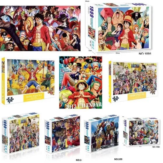 Quebra-cabeça Educacional Série de 1000 Peças Quebra-cabeça Educacional One Piece para Adultos e Crianças