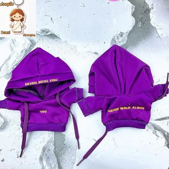 Bangtan Boys with You Mini Hoodie Capas De Bastão Leve
