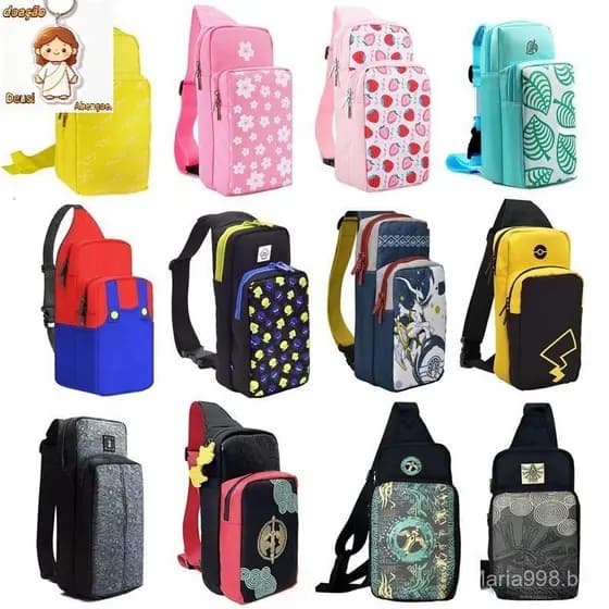 Bolsa De Viagem Portátil Para O Ombro Nintendo Switch OLED Dock NS Lite Acessórios Da