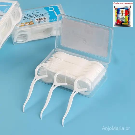 Kit 10/100/200/300 Unidades de Fio Dental em Formato de Arco
