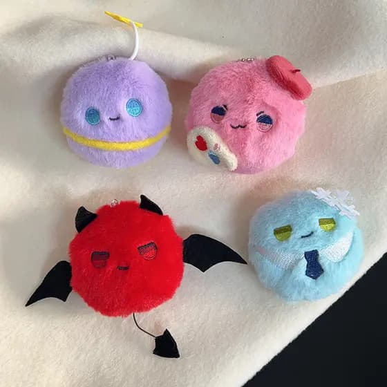 Love and Deep Space Sylus Xavier Demon Cute Group Brinquedos de Pelúcia Chaveiro Boneco Pingente Merchandising de Jogo Y