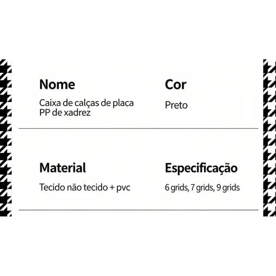 Caixa de armazenamento de armazenamento, caixa de armazenamento de roupas, dobrável doméstico, roupas/calças, caixa orga