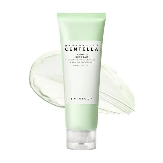 SKIN1004 Tea-Trica BHA Foam, removedor de maquiagem com Centella Asiatica e Tea Tree, limpador facial coreano para equil