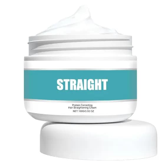 Creme Alisador de Cabelo com Proteína, Creme Alisador de Cabelo com Proteína para Cabelos Cacheados que Corrige o Frizz,