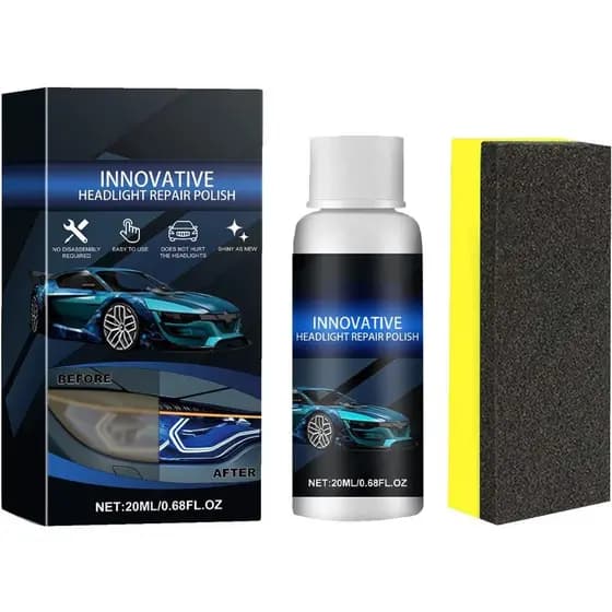 Kit de reparo de faróis de carro, kit de polimento de faróis, kit de restauração de faróis | Polidor de lentes com e