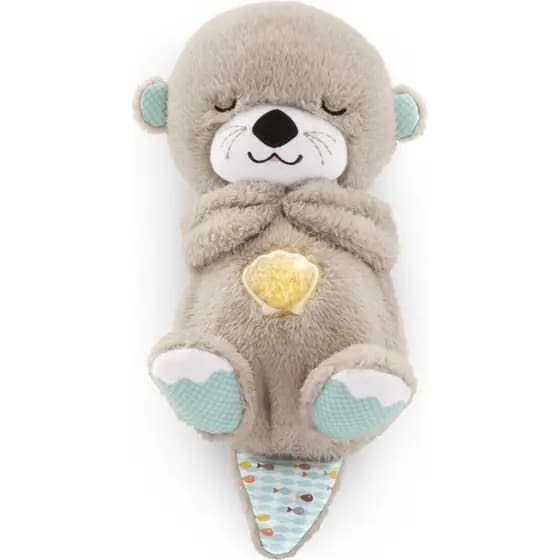 Brinquedo FISHER-PRICE BABY Soothe 'n Snuggle Otter, Máquina de Som Portátil de Pelúcia com Música, Luzes e Movimento de