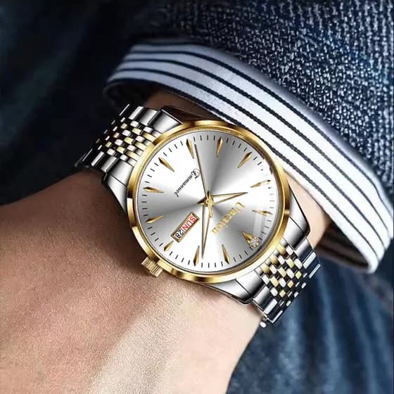 relogio masculino 2022 novo estilo relógio masculino semana relógio mecânico versão coreana simples à prova dwaterproof