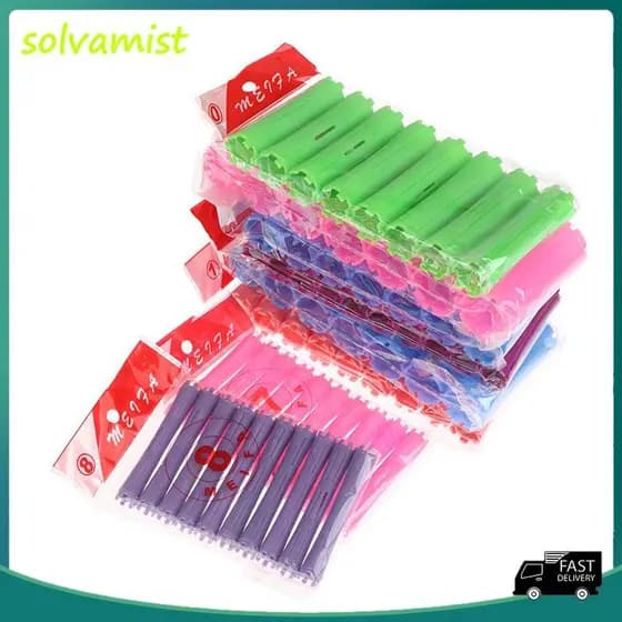 7/8/9/10 Pçs Modelador De Cabelo Sem Calor Rolos Haste De Ondulação Puxar Núcleo Cachos Preguiçosos Flexi Onda Formadore