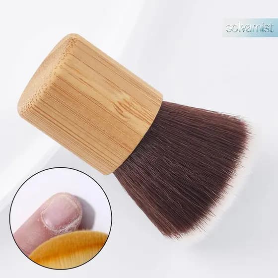 1 Pçs Escovas De Unhas De Bambu Arte Do Prego Pedicure Macio Remover Poeira Limpeza Arquivo Ferramentas Conjunto Para Ma