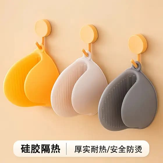 Luvas de forno Luva térmica cozinha Silicone anti queimadura Luvas de isolamento térmico espessadas de Silicone, cozinha