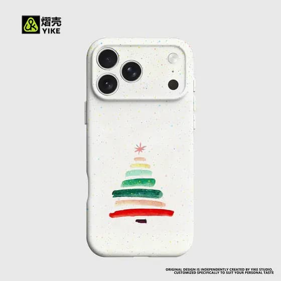 capa iphone 13 pro max capinha iphone 13 capinha iphone 13 pro Adequado para iPhone17Promax Árvore de Natal colorida 16p