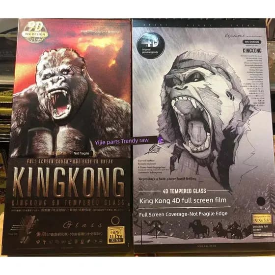 Película vidro temperado Pelicula celular vidro Vidro temperado anti queda Filme temperado Wk King Kong 9d Gorilla adequ