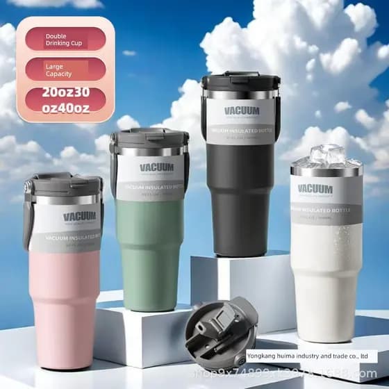 garrafa de água garrafa termica garrafa de água térmica Copo térmico transfronteiriço 30oz copo de carro de aço inoxi