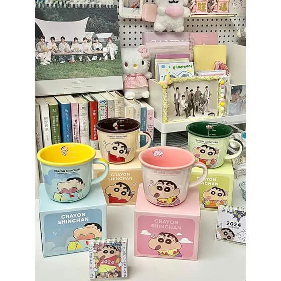 garafa de agua infantil garrafa de água infantil garrafinha de agua infantil Caneca de cerâmica de café infantil fofa C