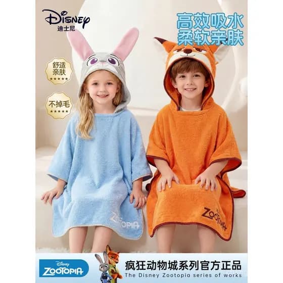 Nova toalha de banho infantil, absorvente e de secagem rápida, roupão de natação para meninos e meninas, capa, toalha de