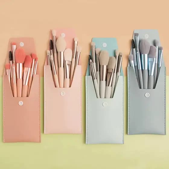 pincel maquiagem kit pincel maquiagem com glitter maquiagem barata Conjunto de pincéis de maquiagem de cabelo macio para