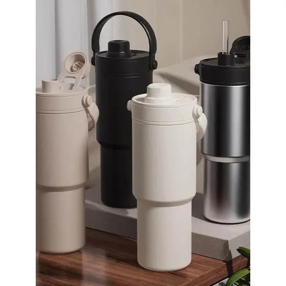 garrafa de agua termica garrafa de água térmica garrafa de agua Forro de cerâmica copo térmico grande capacidade femin