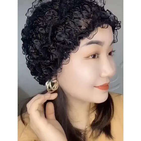 Chapéu feminino chapéu de renda senhoras lenço chapéu Baotou idosos novo estilo Casual mãe chapéu moda beleza chapéu per